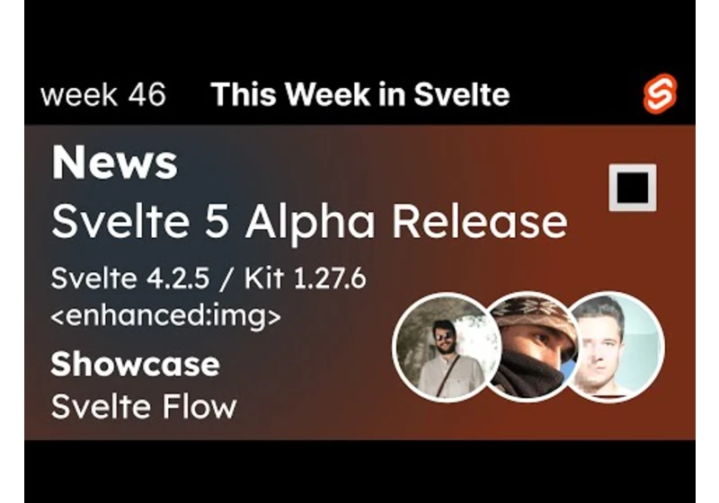 This Week in Svelte (2023 November 17)