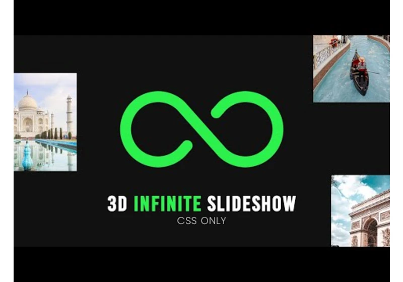 Infinite CSS 3D Slideshow | CSS Animation Effects