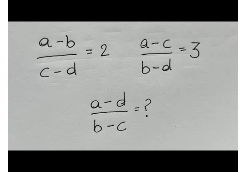 Chiba, Japan | Nice Math Olympiad Question