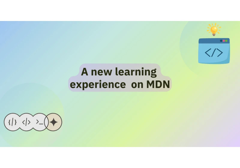 A new learning experience on MDN