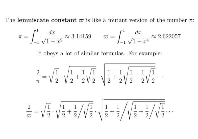 The number pi has an evil twin