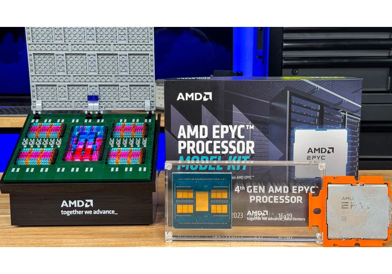  AMD has a limited edition 4th Generation EPYC Genoa Lego model kit, complete with die shot 