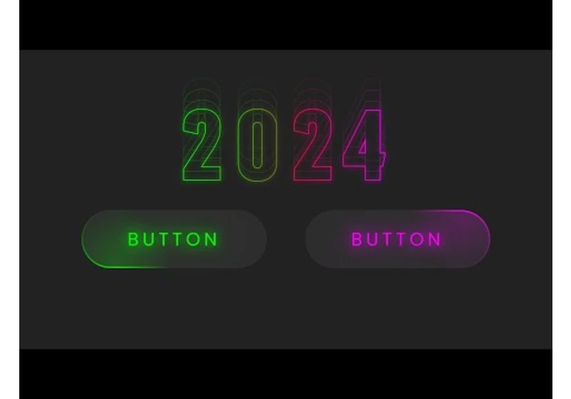 2024 Modern Buttons using CSS & Vanilla Javascript