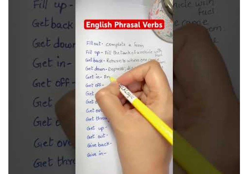 English Phrasal Verbs