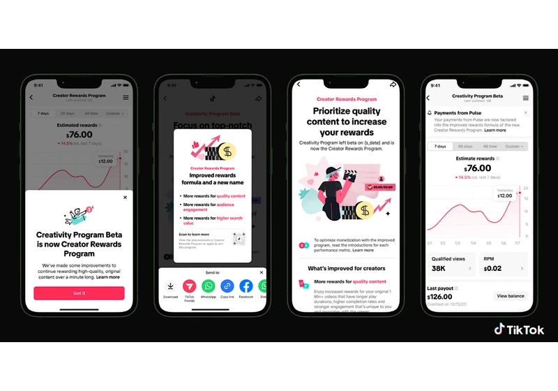 TikTok’s New Creator Rewards Program Prioritizes Search Value via @sejournal, @MattGSouthern