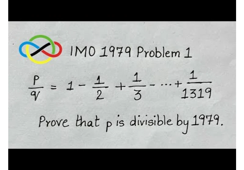 IMO 1979 Problem 1 | The Solution is elegant and simple with minimal steps!