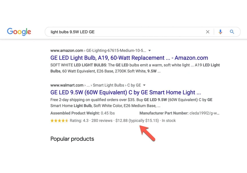 Google adds price drop appearance rich results to search results