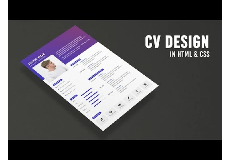 Resume Website | CV in Html CSS