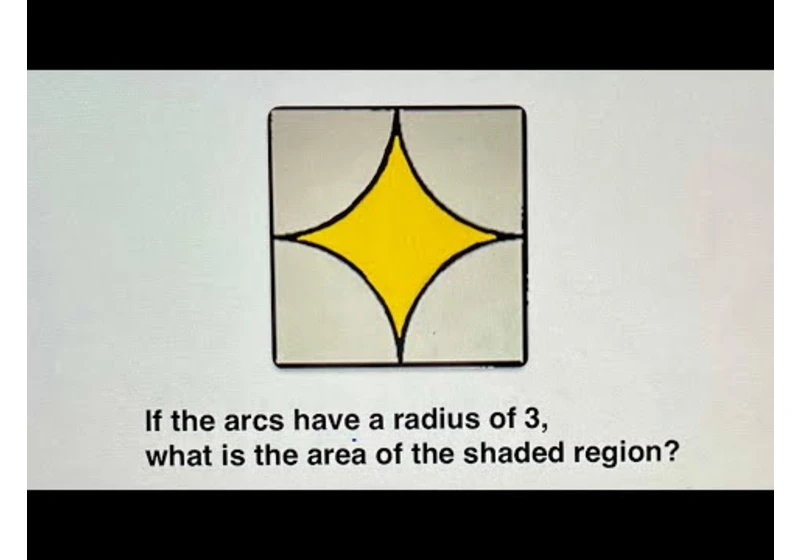 What is the area of the shaded region ? Geometry