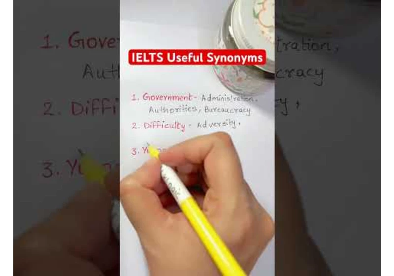 IELTS Useful Synonyms - English Vocabulary