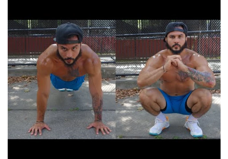 500 Push Ups and 500 Squats in 30 Minutes Challenge - Eric Rivera | That's Good Money