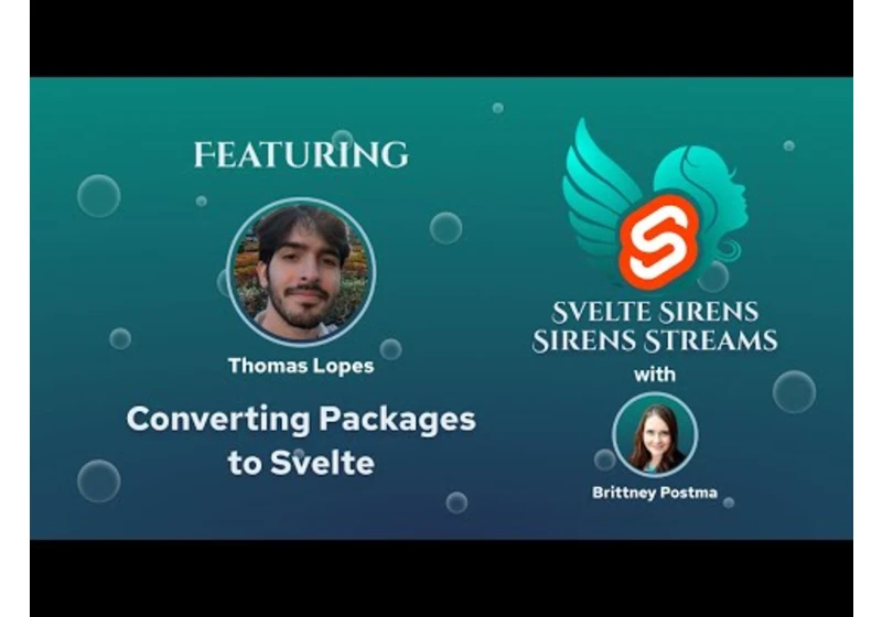 Sirens: Converting Packages to Svelte