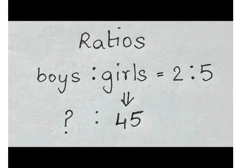 Ratio of boys to girls is 2:5 . There are 45 girls, how many boys are there?