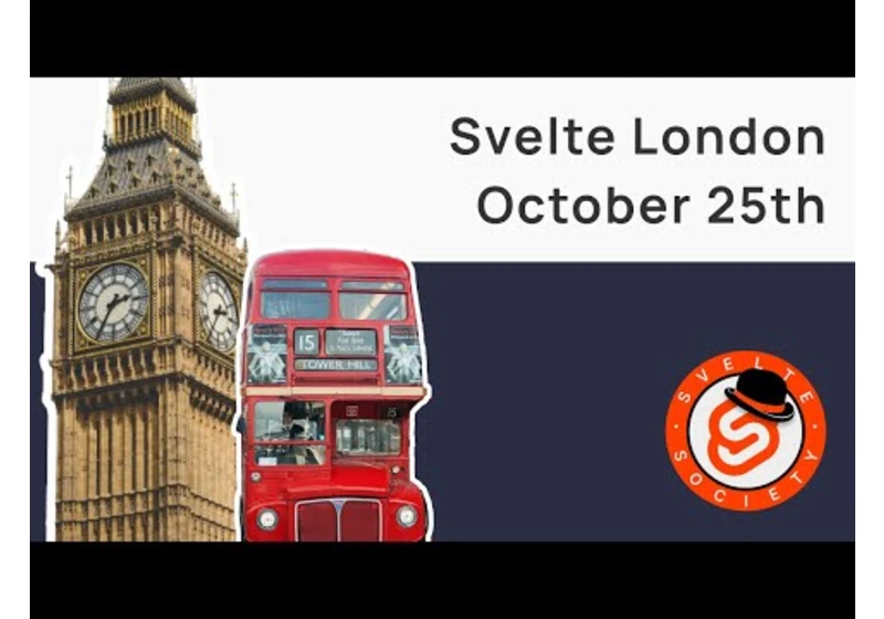 Svelte Society - London October 2023