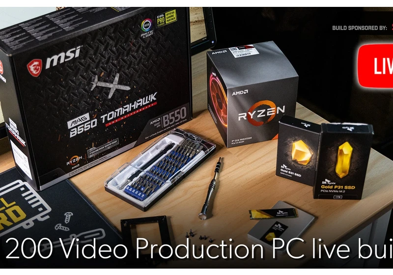 Watch me build a $1,200 video production PC