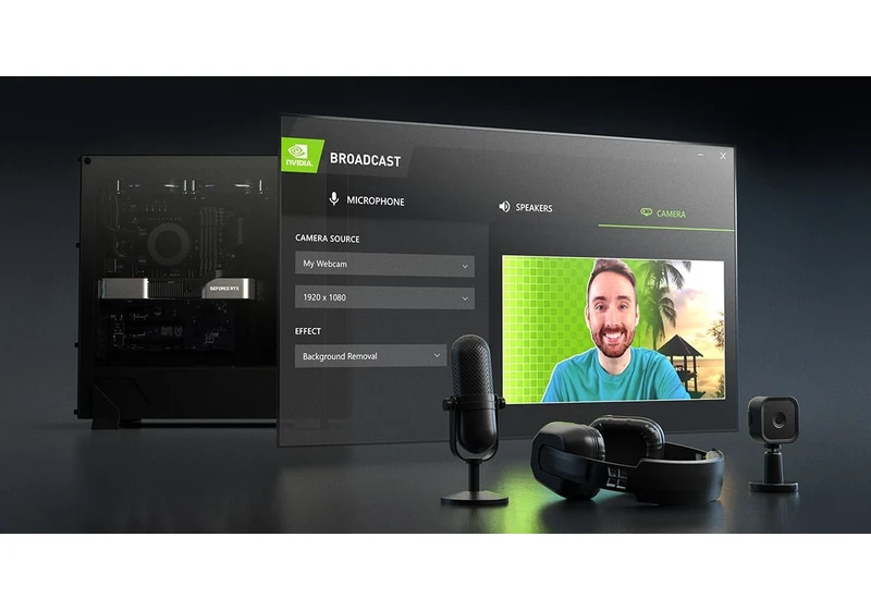  Nvidia Broadcast upgrade brings studio-grade mic and lighting features 