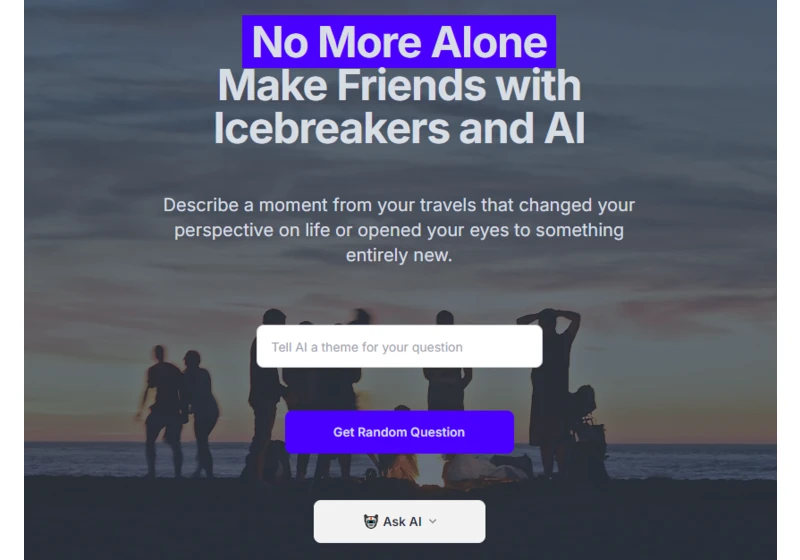 Show HN: Icebreaking AI. A free tool to help you find close friends