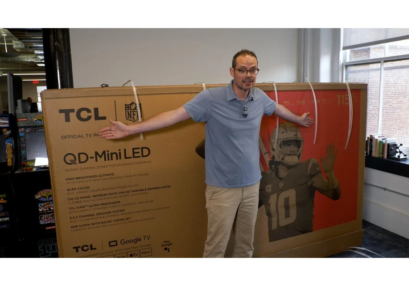 TCL 115-inch TV Unboxing: OMG This Thing is Huge video     - CNET