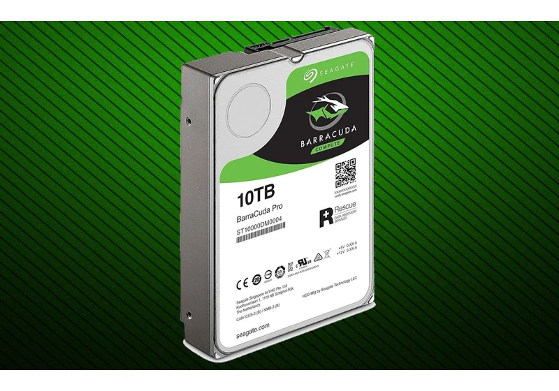  Score 10 terabytes of speedy storage for an all-time low $170 —  Seagate BarraCuda Pro has five-year warranty, two years of free data recovery services, and exceptional performance 