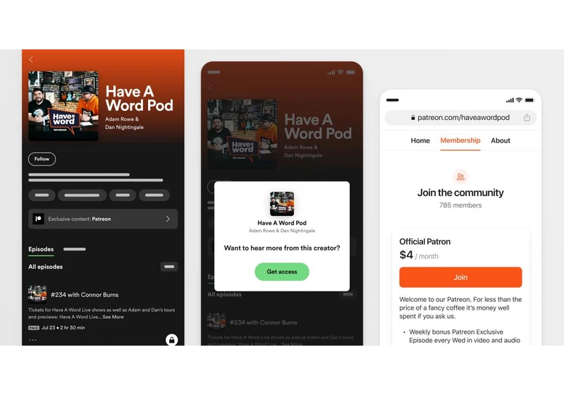 Patreon creators can now publish subscriber-only podcasts on Spotify