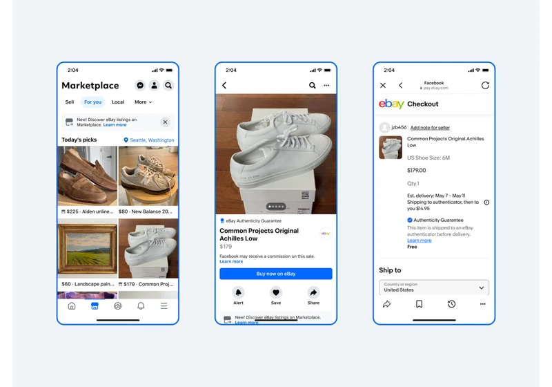 Meta test will bring eBay listings to Facebook Marketplace