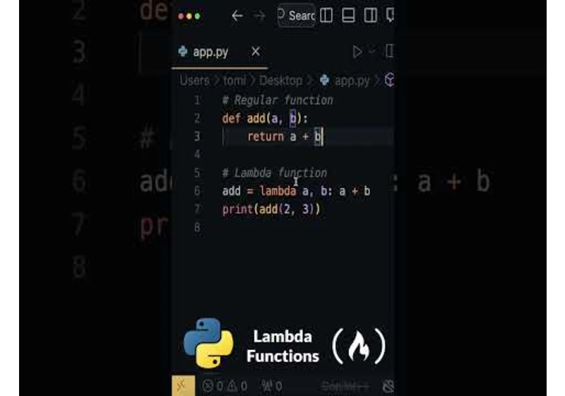 Lambda Functions in Python