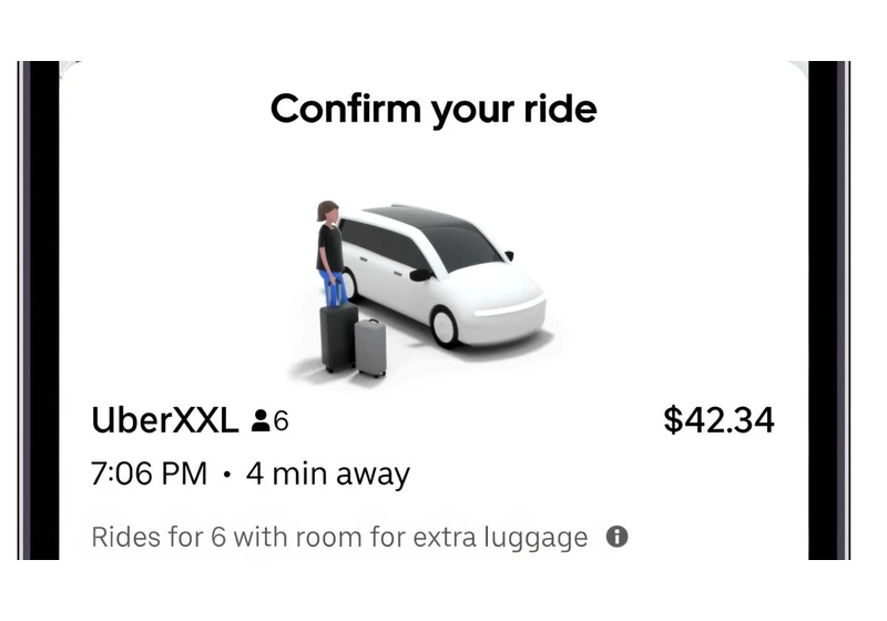 Uber’s new XXL rides will have extra room for your big-ass suitcase