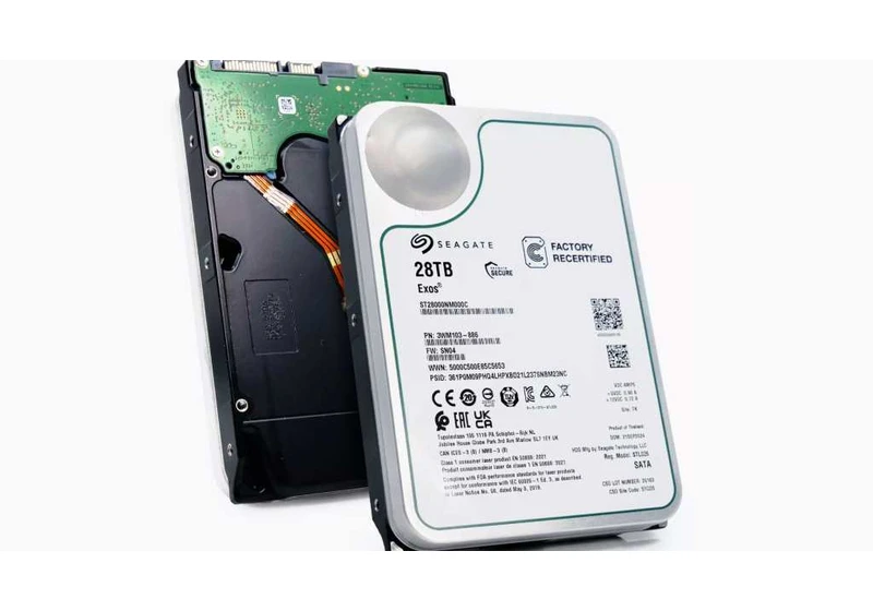 This 28TB hard drive (yes, 28 enormous terabytes) is just $390