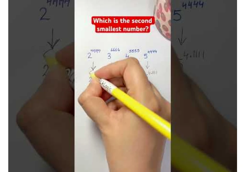 Which is the second smallest number?