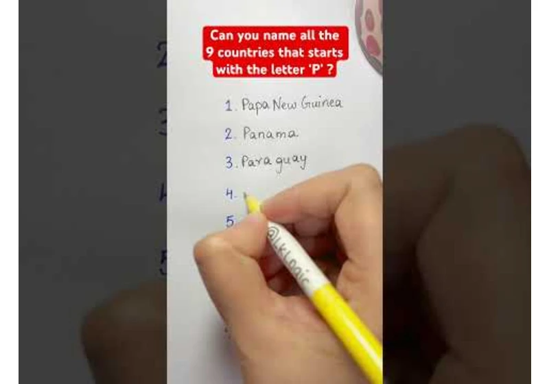 Can you name 9 countries that starts with the letter ‘P’ ?