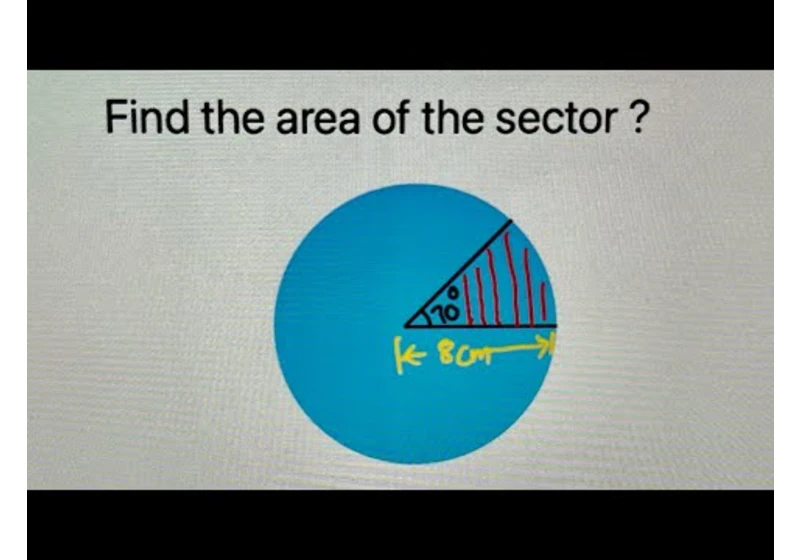 What is a sector? How to find the area of a sector? Sector Area Formula | Circle