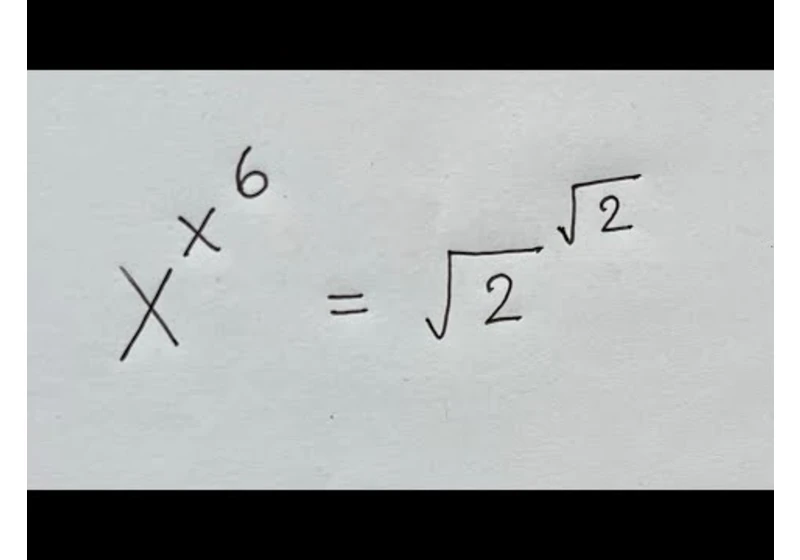 Find x | Nice Exponential Problem