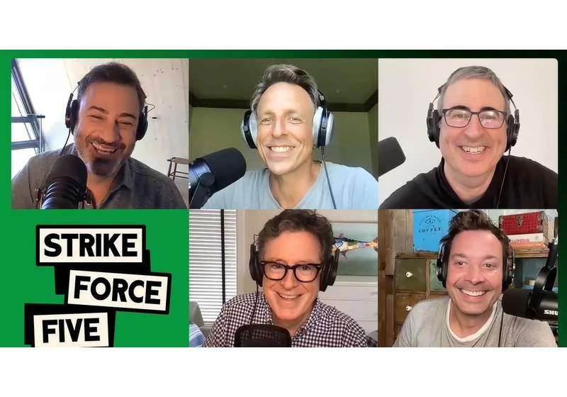 Late night TV's biggest hosts start a 'Strike Force Five' podcast to support striking staff