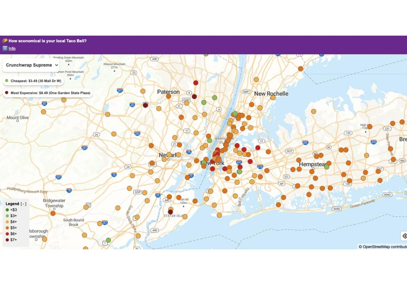 How economical is your local Taco Bell?