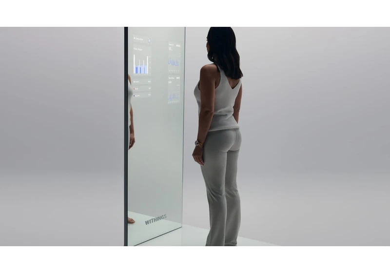 CES 2025: The Omnia Smart Mirror Is a Smart Scale and Health Assessment in One