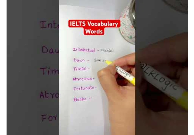 IELTS Vocabulary Words