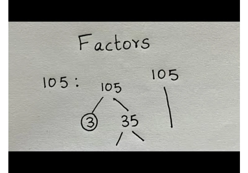 How to find total number of factors? Tree method | Multiplication way to find all the factors of 105