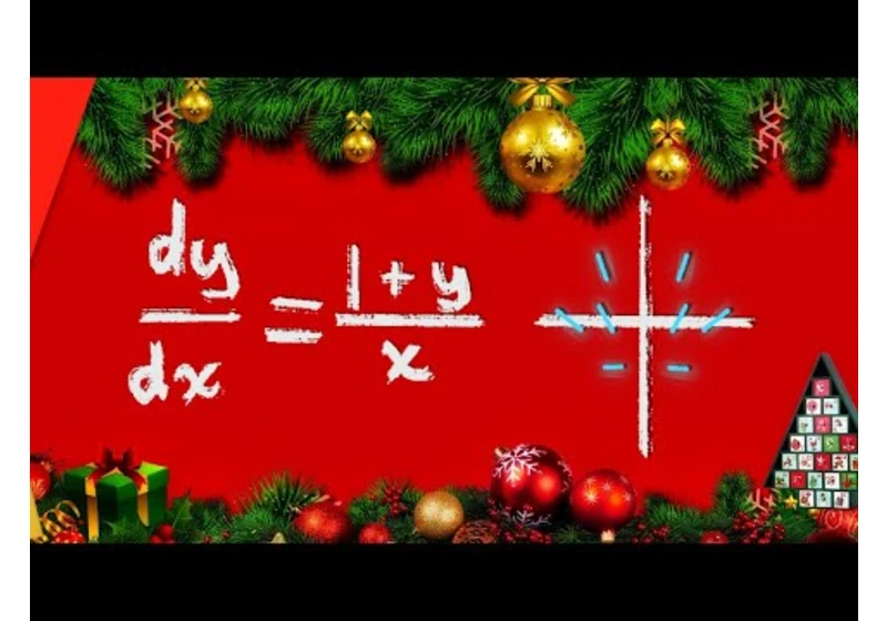 Slope Field and Separation of Variables | AP Calc FRQ Advent Calendar Day 9