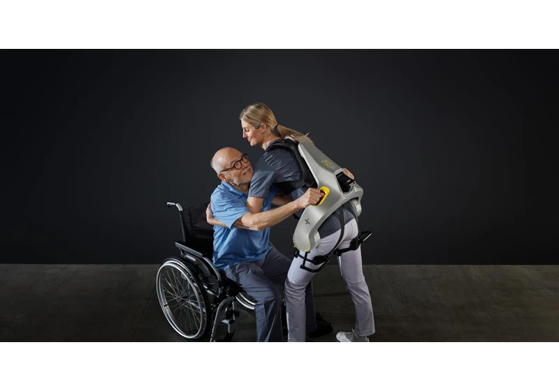 German Bionic’s latest exoskeleton helps healthcare workers lift elderly patients