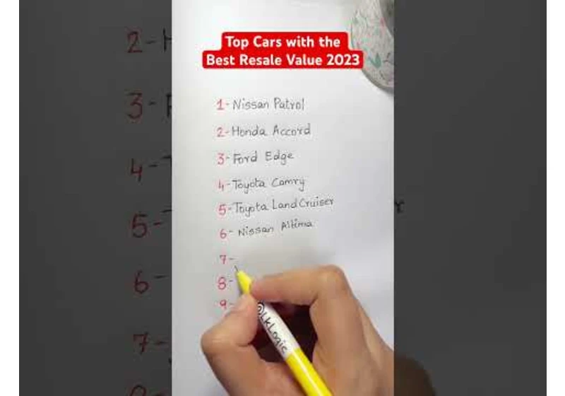 Top Cars with the Best Resale Value 2023