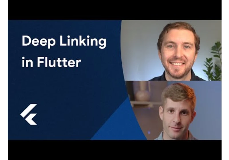 Deep linking in Flutter