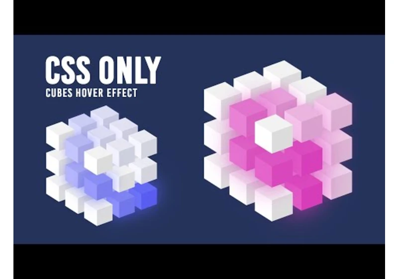 CSS Only Cubes Hover Effects