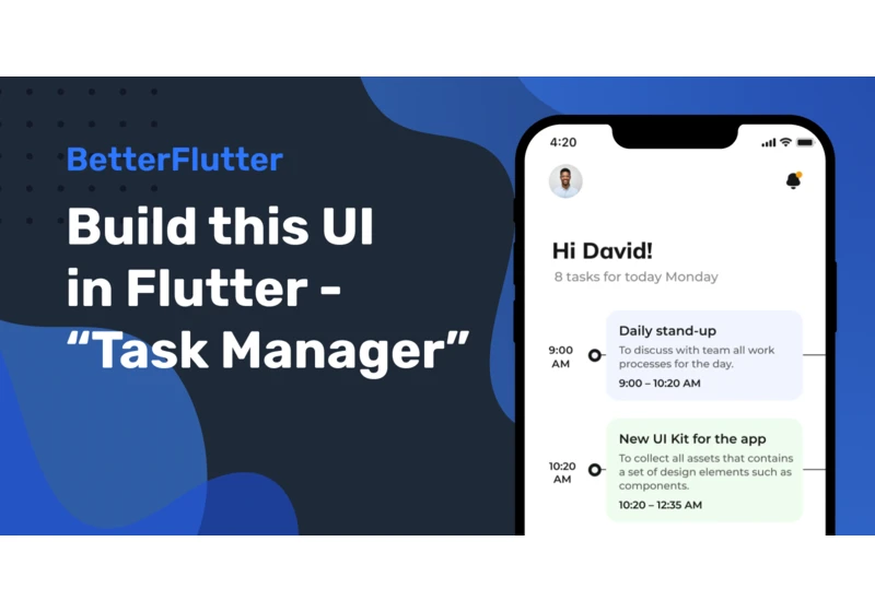 Build this UI in Flutter - Task Manager