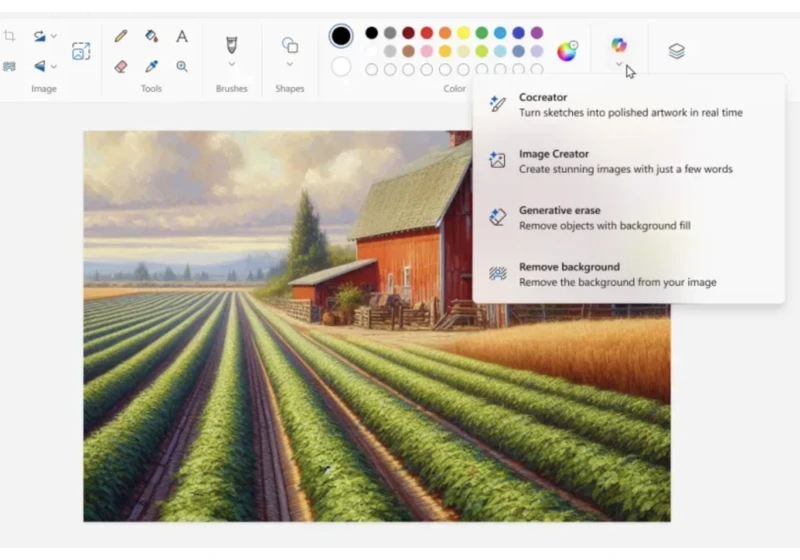 Microsoft Paint receives Copilot features