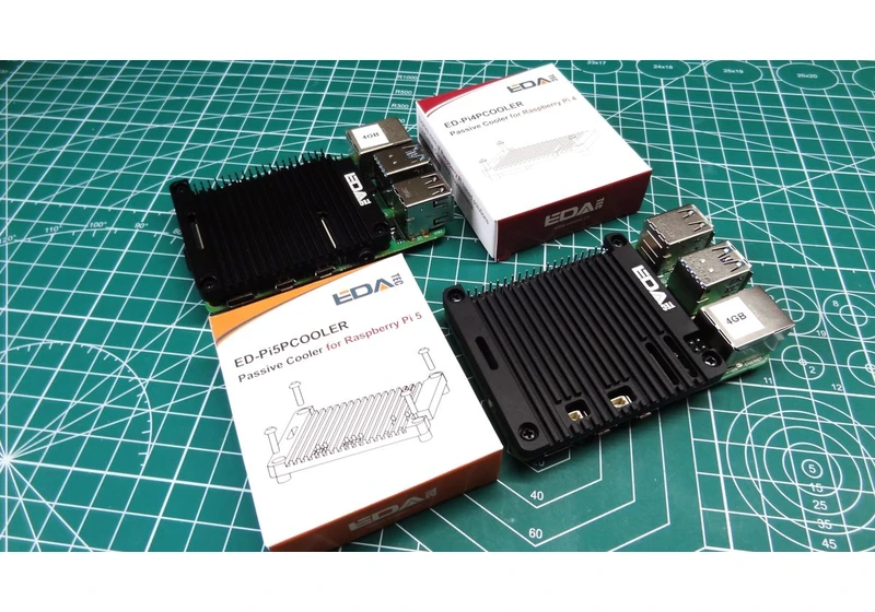  EDATec Passive Coolers for Raspberry Pi 5 and 4 Review: Keeping Cool 