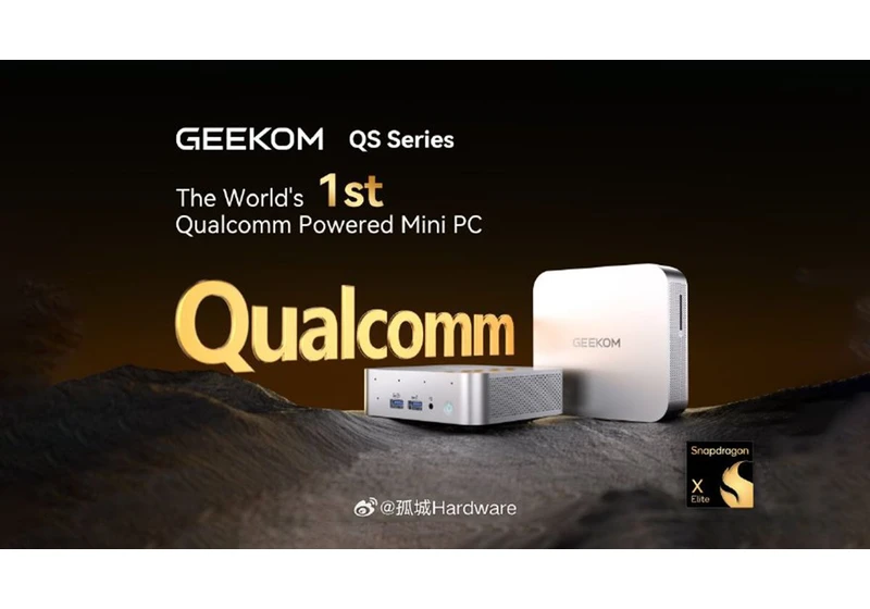  The world's first Snapdragon X Elite mini-PC is in the works — Geekom teases new QS series mini-PCs with Snapdragon X Elite CPU 