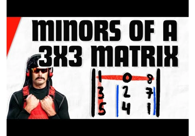 Find the Minors of 3x3 Matrix | Linear Algebra Exercises