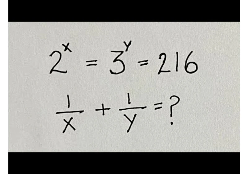 Two ways to solve this problem | Exponential Equation