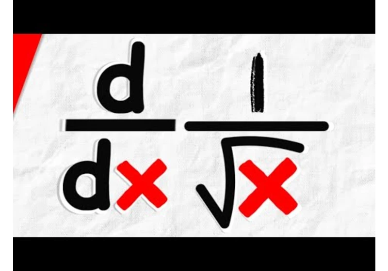 Derivative of 1/sqrtx with Power Rule | Calculus 1 Exercises