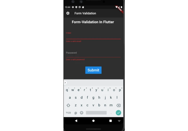 Form Validation in Flutter